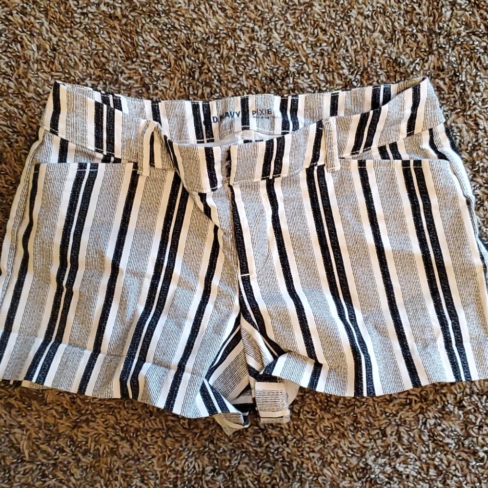 Striped dress shorts